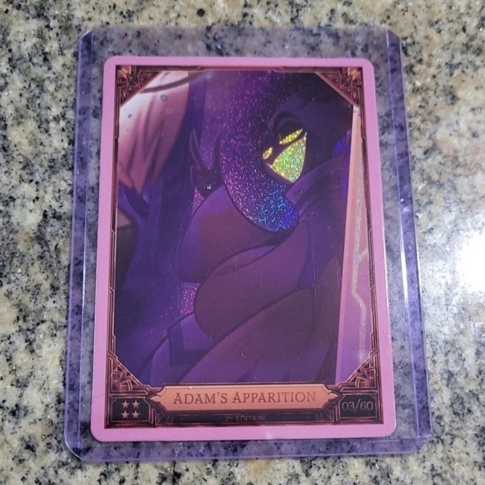 Hazbin Hotel Season 2 Adam's Apparition Pink Holo 2nd Edition Trading Card